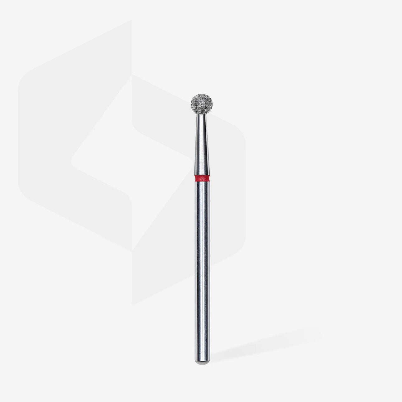Embout diamanté, « boule », rouge, 3.5 mm