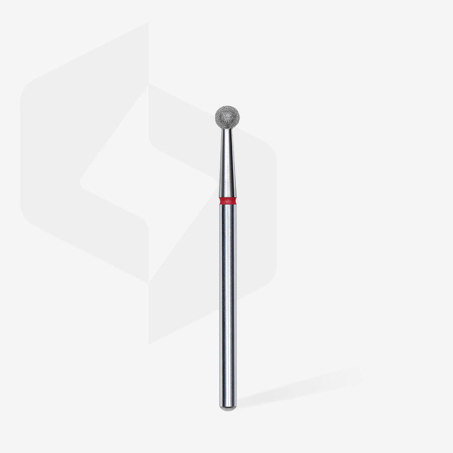 Embout diamanté, « boule », rouge, 3.5 mm