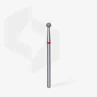 Embout diamanté, « boule », rouge, 3.5 mm