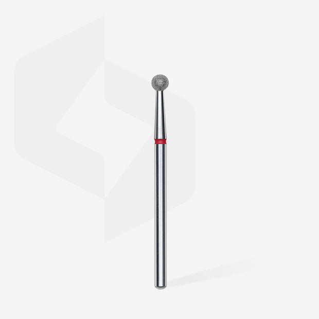 Embout diamanté, « boule », rouge, 3.5 mm