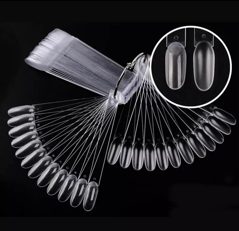 Nuancier amande transparent - 100 tiges
