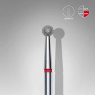 Embout diamanté, « boule », rouge, 3.5 mm