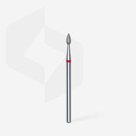 Embout diamantée « Goutte » rouge, diamètre 2,3 mm, 5 mm
