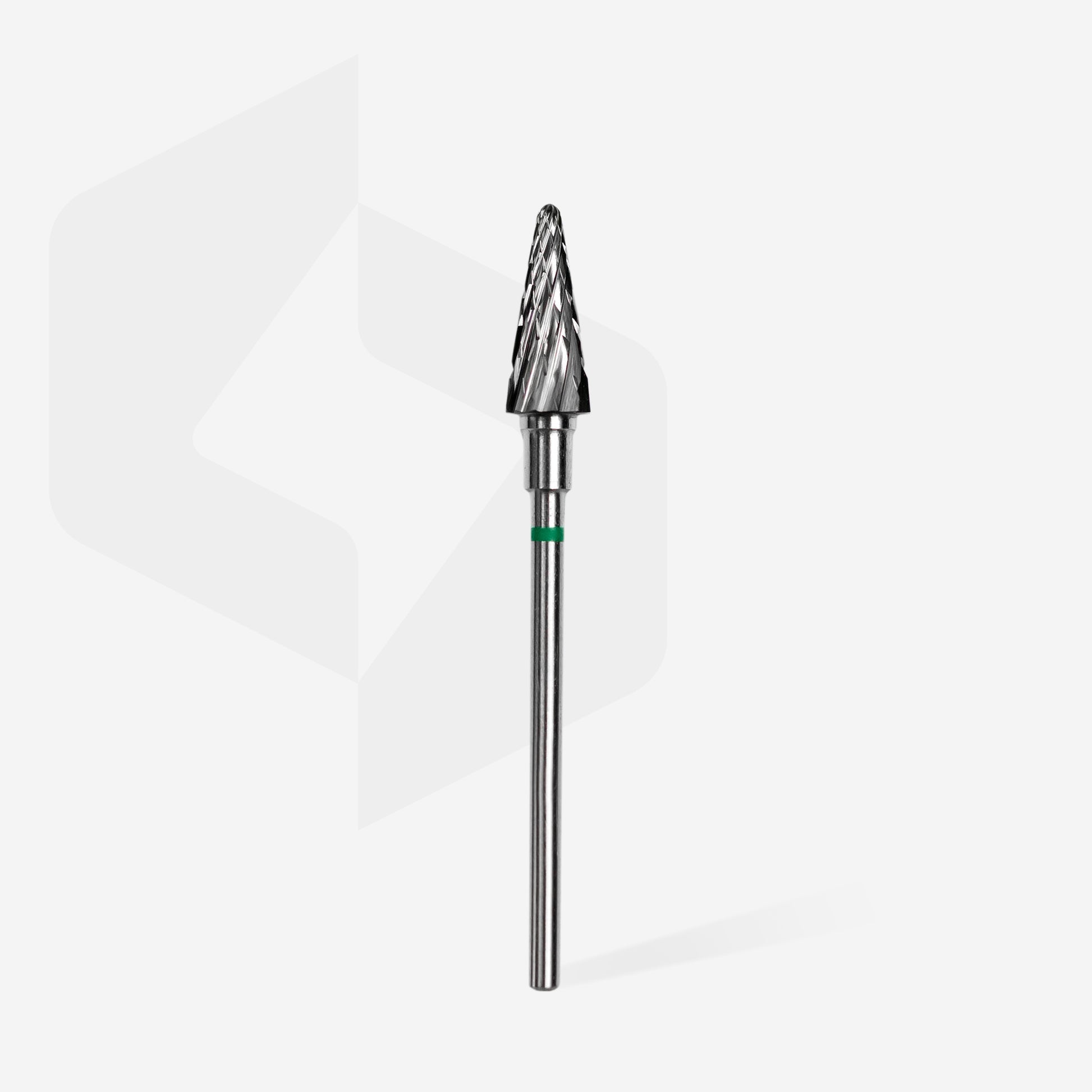 Embout carbure «cône» verte, diamètre 6 mm, 14 mm