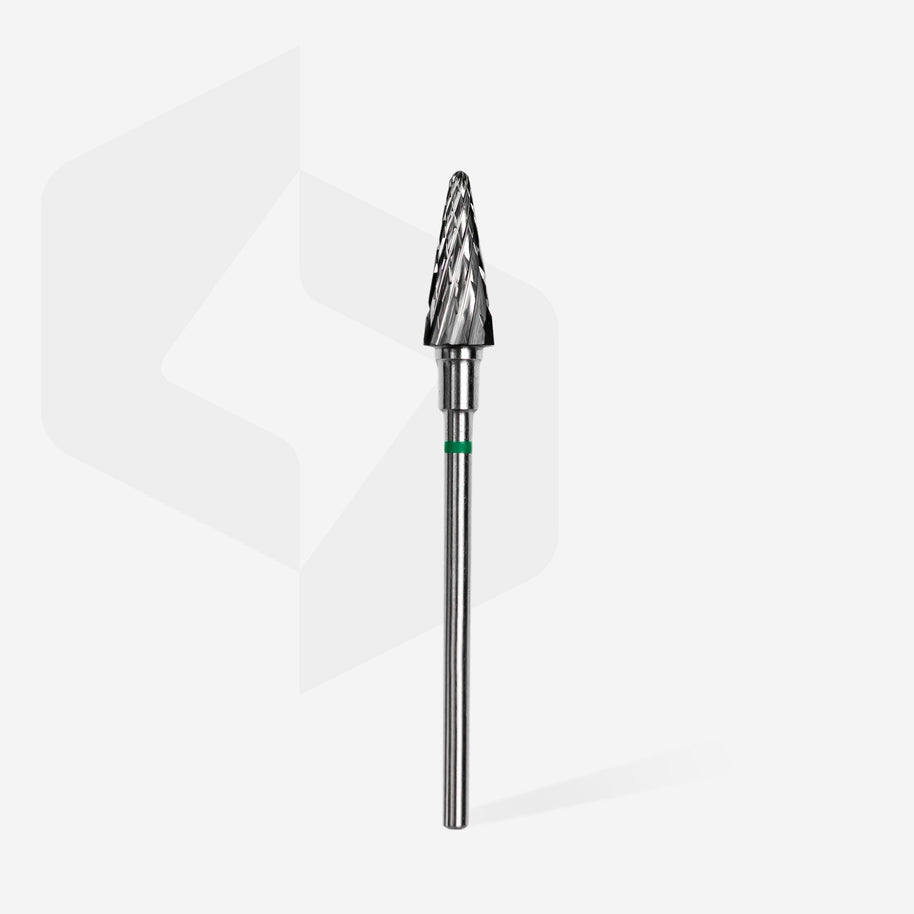 Embout carbure «cône» verte, diamètre 6 mm, 14 mm