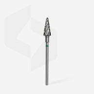 Embout carbure «cône» verte, diamètre 6 mm, 14 mm