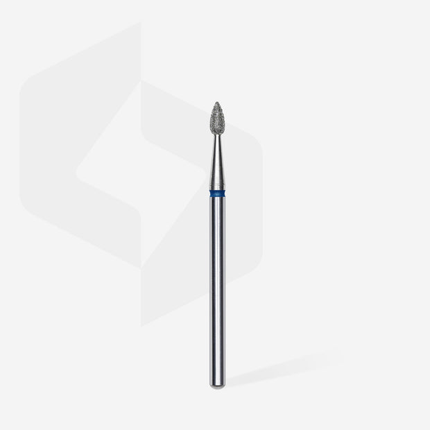 Embout diamantée « Goutte » bleue, diamètre 2,3 mm, 5 mm