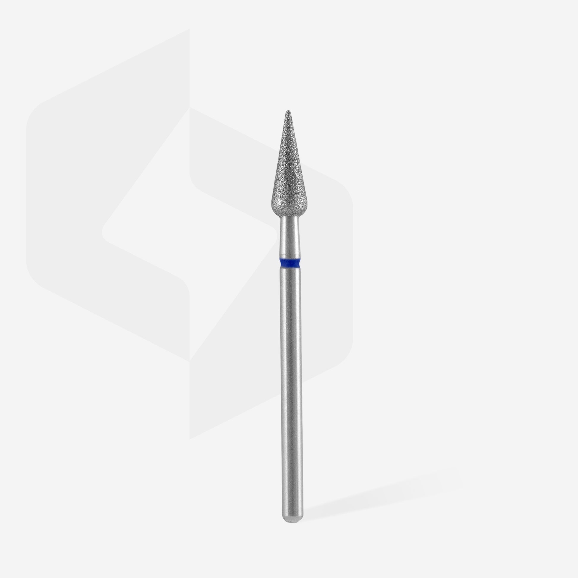 Embout « Poire pointue » bleue, 4 mm, 12 mm