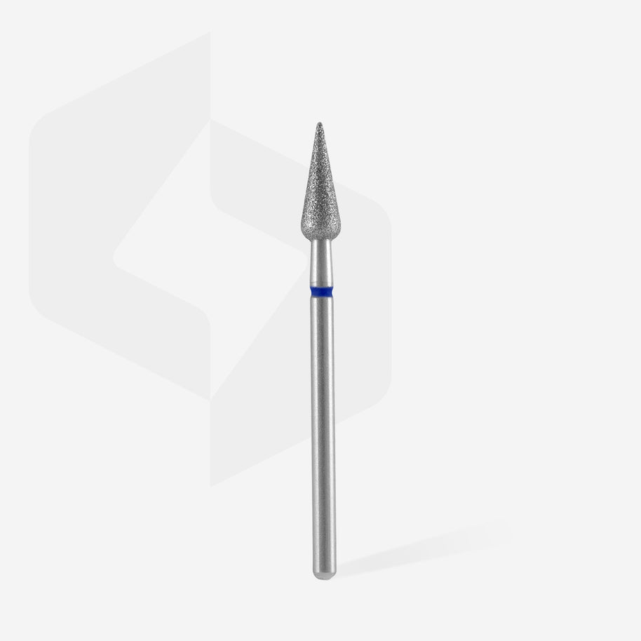 Embout « Poire pointue » bleue, 4 mm, 12 mm