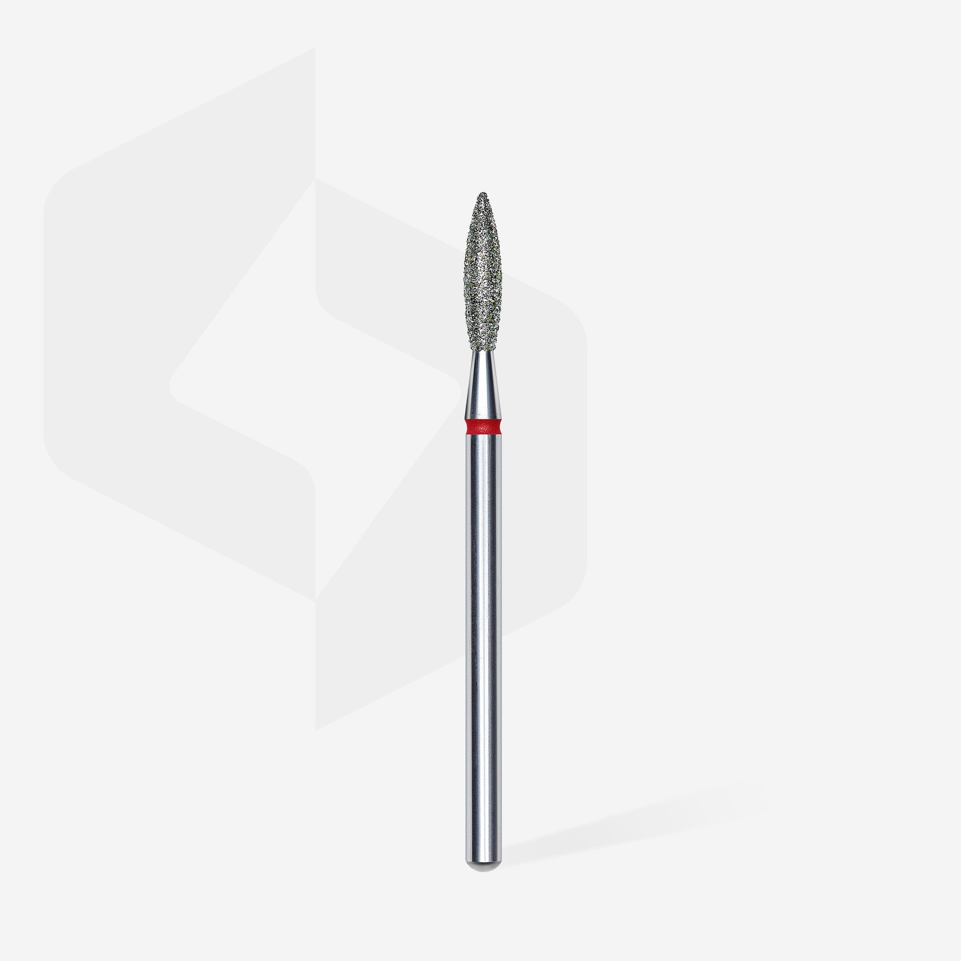 Embout diamantée « Flamme » rouge, 2,3 mm, 10 mm