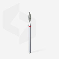 Embout diamantée « Flamme » rouge, 2,3 mm, 10 mm