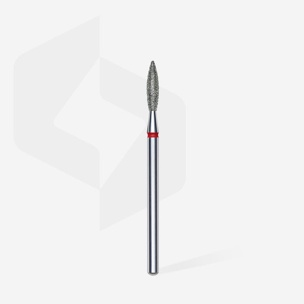 Embout diamantée « Flamme » rouge, 2,3 mm, 10 mm