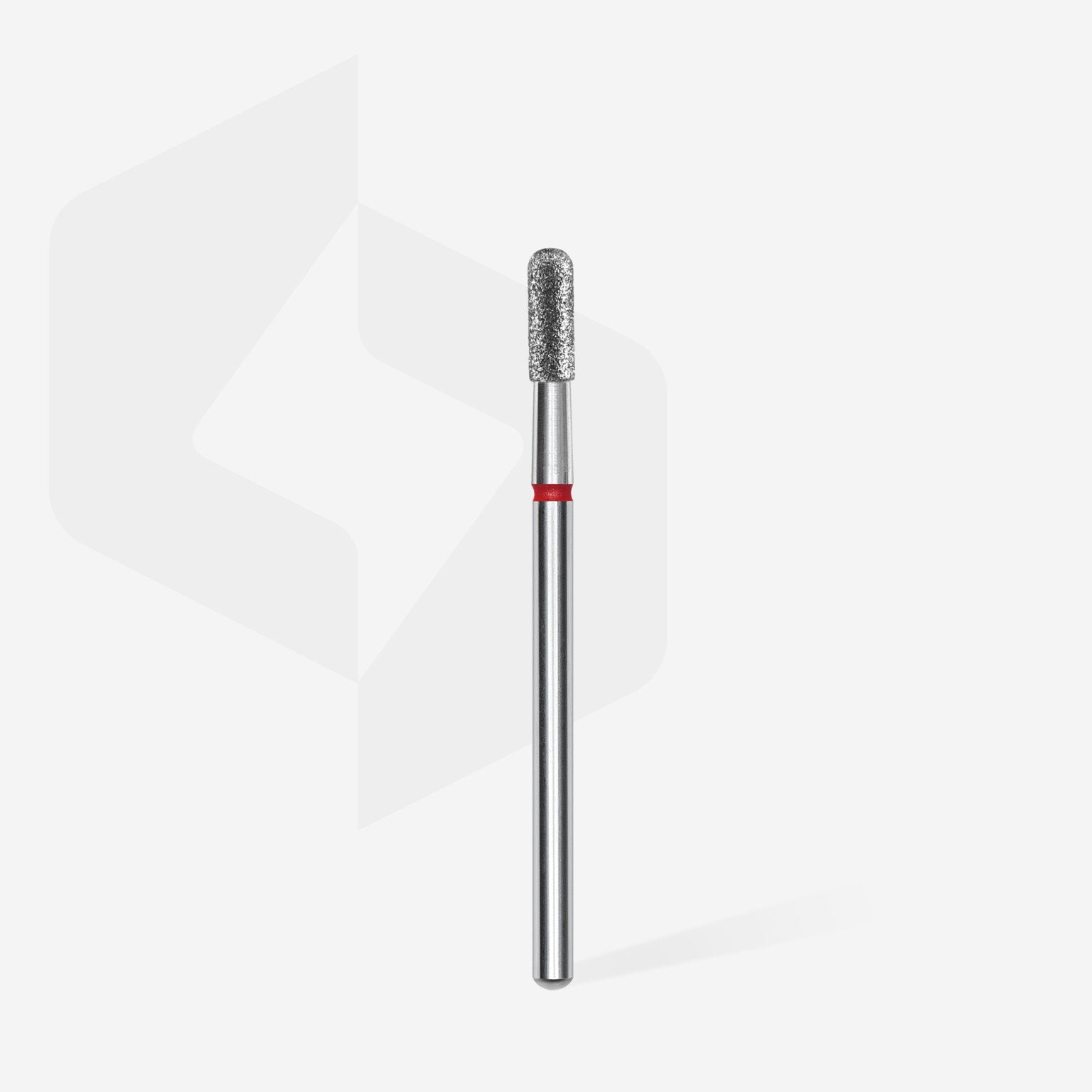 Embout diamanté, cylindrique arrondi, rouge, 2,3 mm/6,5 mm