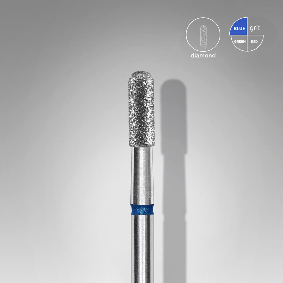 Embout diamanté, cylindrique arrondi, bleu EXPERT, 2,3 mm / 6,5 mm