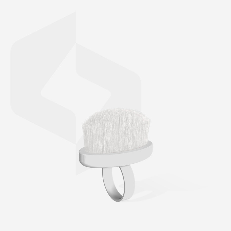Brosse à ongles annulaire EXPERT 03 mini pour le dépoussiérage (10 pièces)