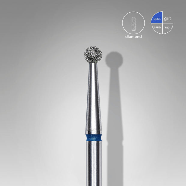 Embout diamantée « Boule » bleue, diamètre 2,5 mm