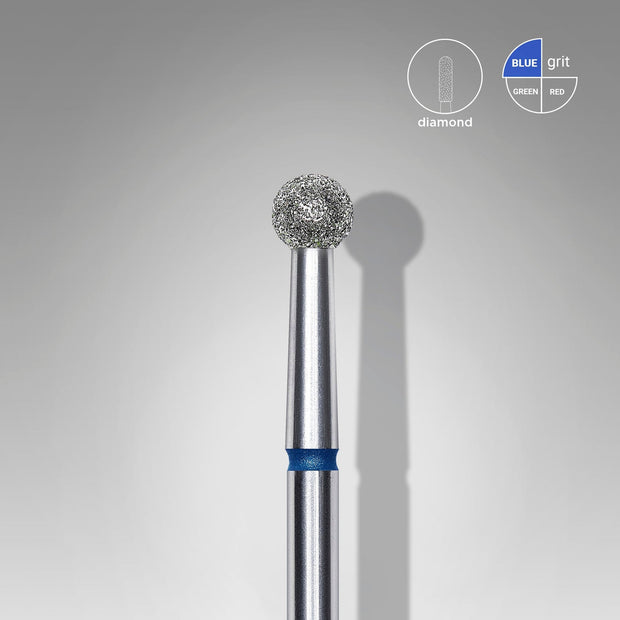 Embout diamantée «Boule» bleue, diamètre 3,5 mm