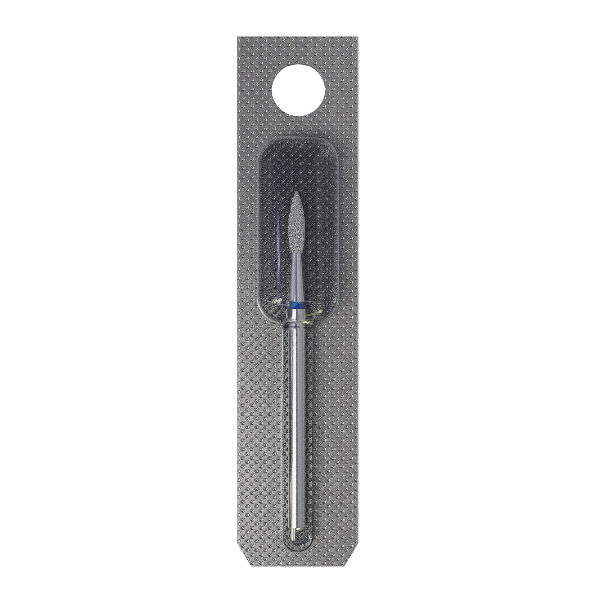 Embout diamanté Flamme pointue bleue, 2,1 mm/8 mm