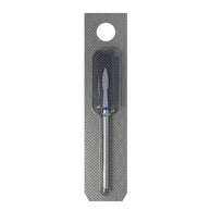 Embout diamanté Flamme pointue bleue, 2,1 mm/8 mm