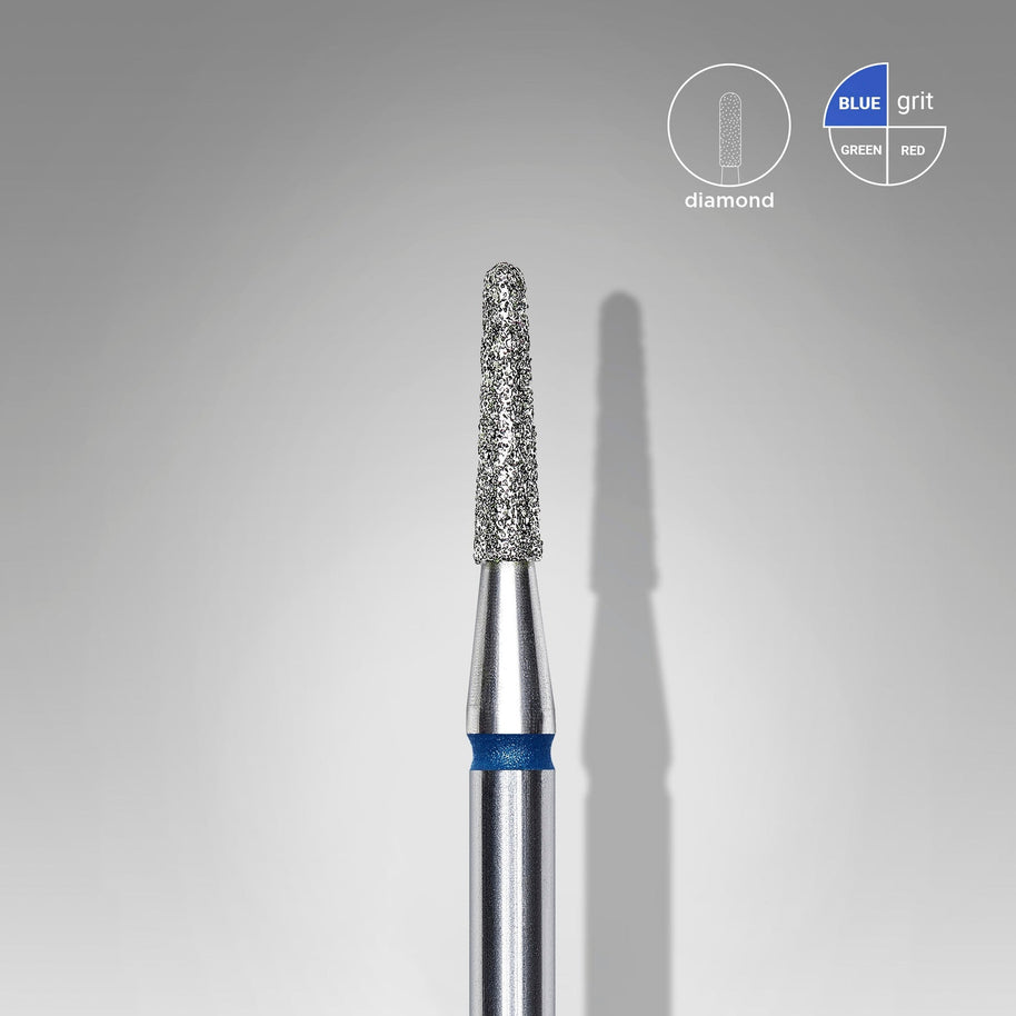 Embout diamantée / cône tronqué bleue, 1,8 mm/8 mm