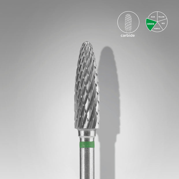 Embout carbure « maïs » verte, 4 mm/14 mm