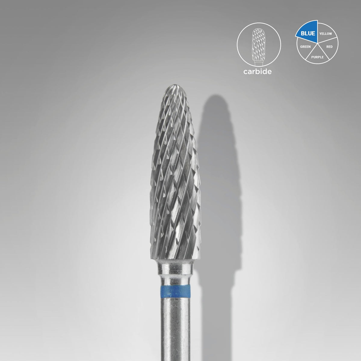 Embout carbure « maïs » bleue, 4 mm /14 mm