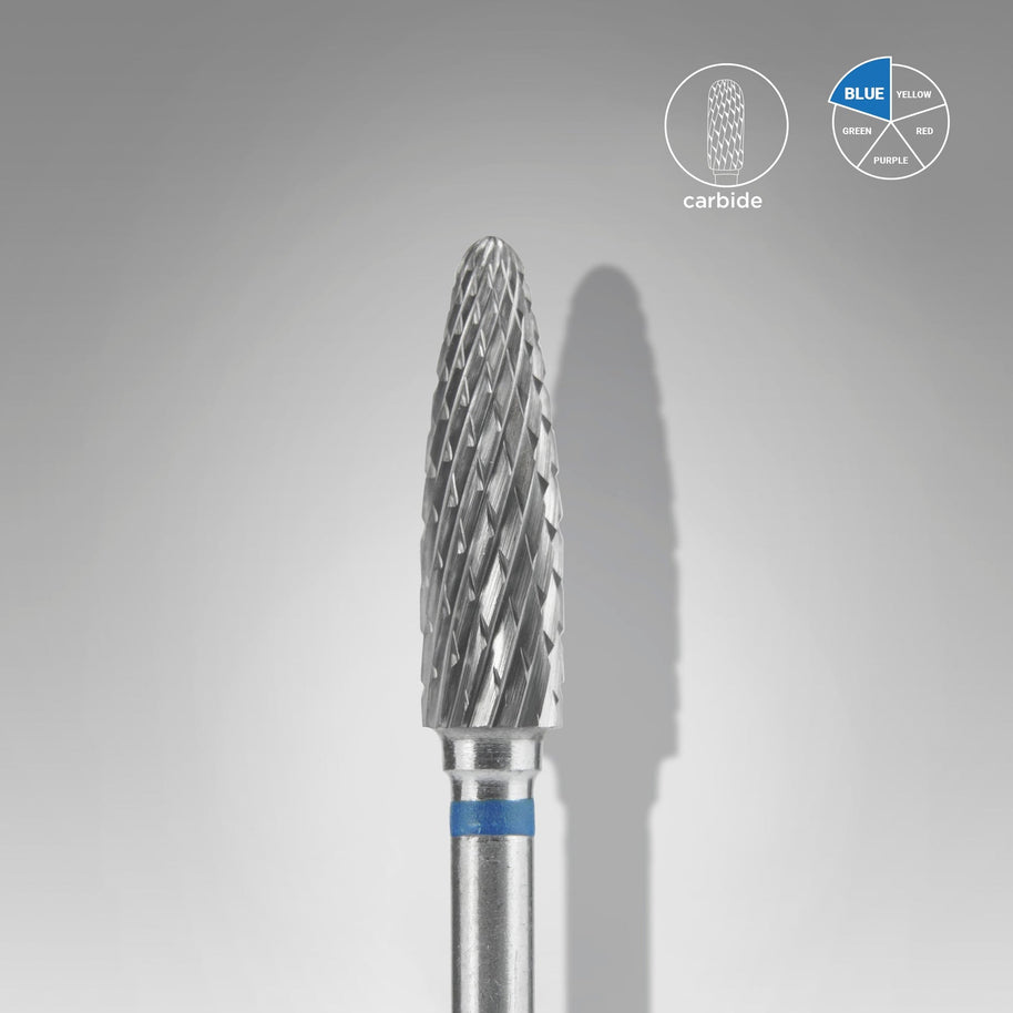 Embout carbure « maïs » bleue, 4 mm /14 mm