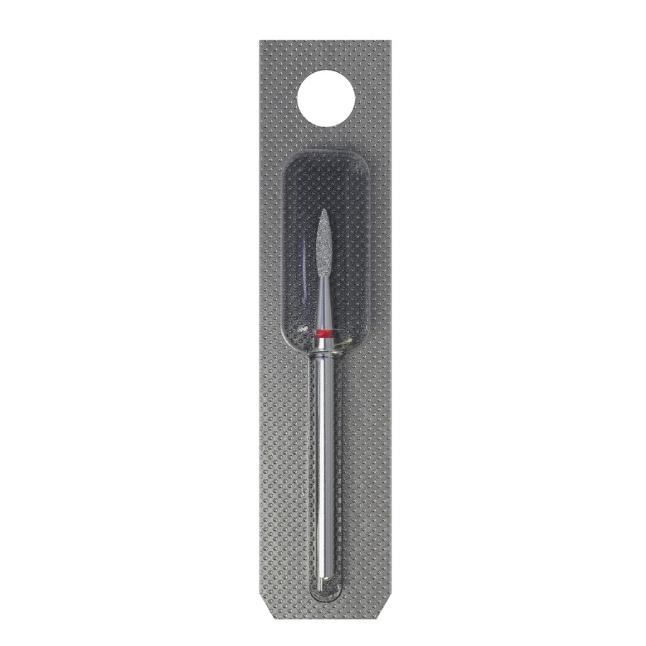 Embout diamantée, Flamme pointue, rouge, 2,1 mm/8 mm