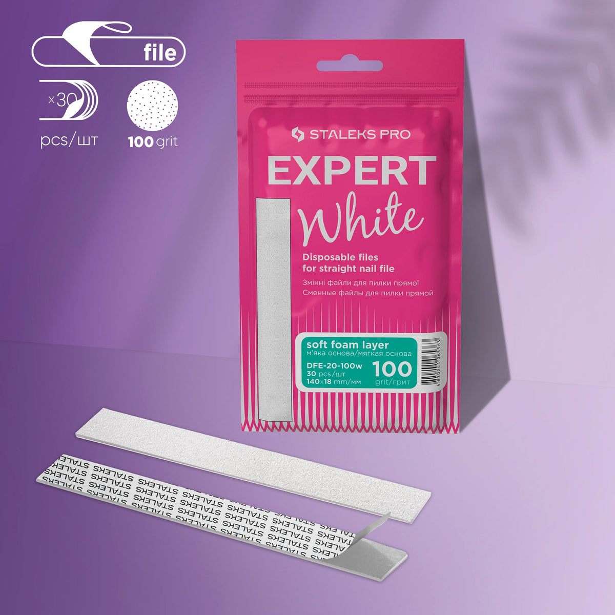 STALEKS EXPERT 20
Limes adhésives jetables sur base souple pour lime droite, grain 100 (30 pièces)
