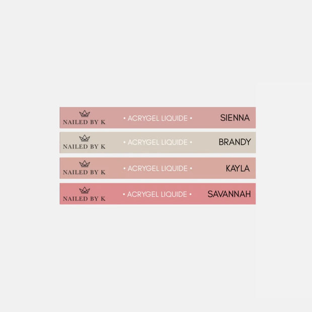 ÉTIQUETTES NUANCIERS - SPEEDLINE/GLIMMER/ACRYGELS LIQUIDES