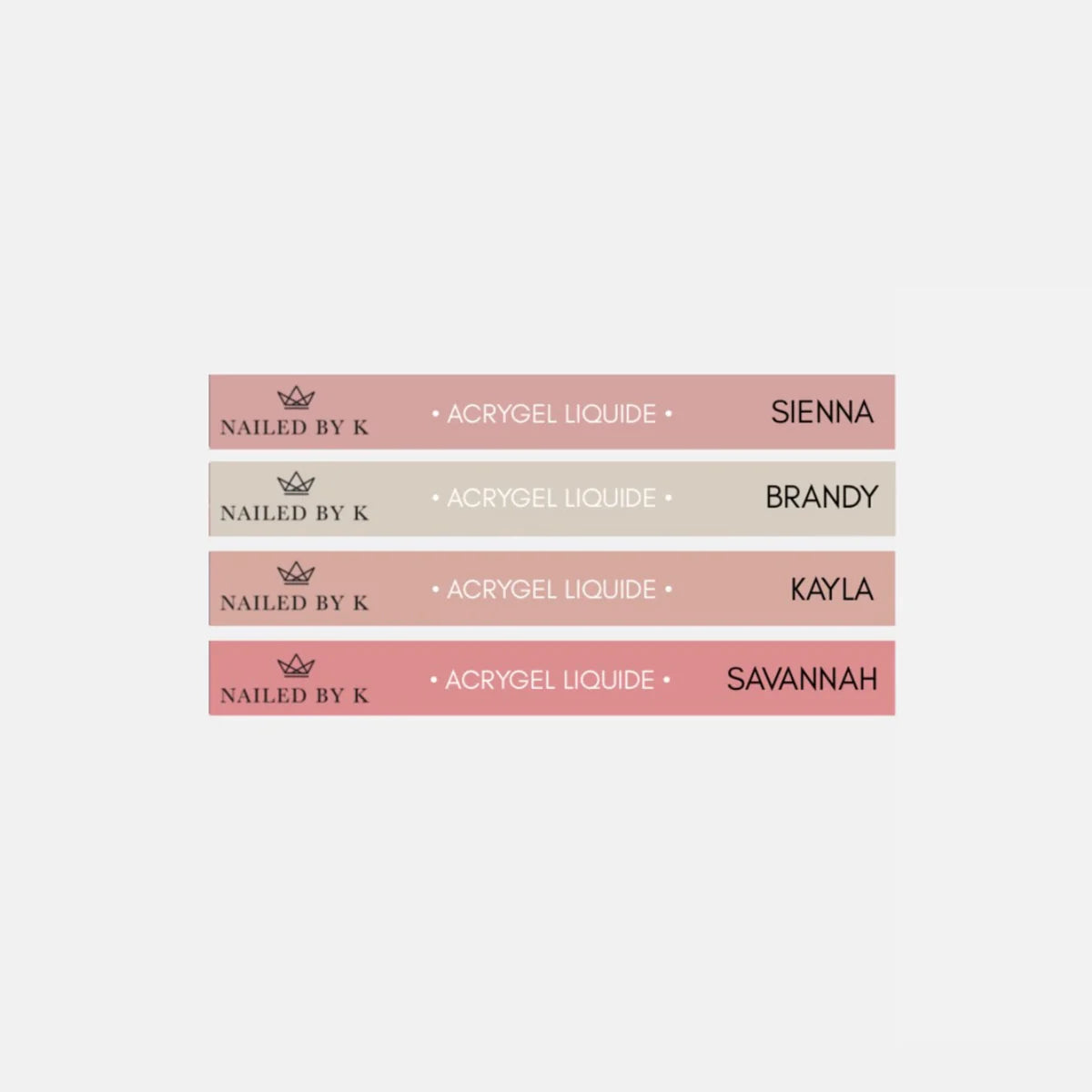ÉTIQUETTES NUANCIERS - SPEEDLINE/GLIMMER/ACRYGELS LIQUIDES